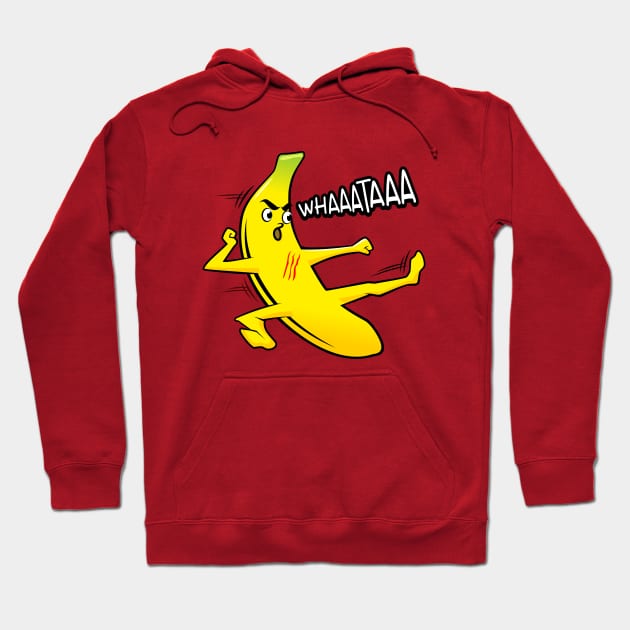 banana kick Hoodie by Rendra